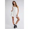 Abound Smocked Corset Minidress In White