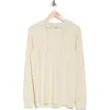 Abound Solid Long Sleeve Thermal Hoodie In Ivory Whitecap
