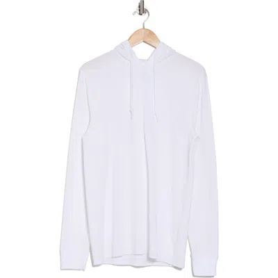 Abound Solid Long Sleeve Thermal Hoodie In White