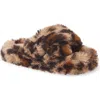 Abound Sonya Faux Fur Slipper In Tan Leopard