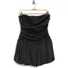 Abound Strapless Satin Bubble Dress In Black