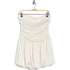 Abound Strapless Satin Bubble Dress In Neutral