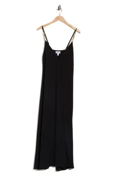 Abound Strappy Beaded Cover-up Maxi Dress In Black