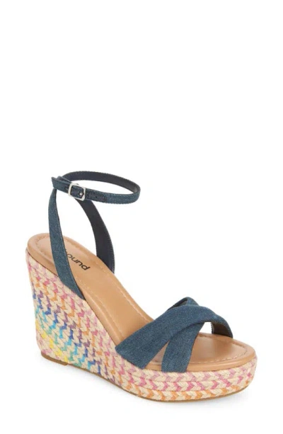 Abound Sukie Espadrille Sandal In Dark Wash Denim