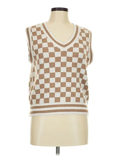 Pre-owned Abound Sweater Vest In Brown
