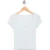 Abound Sweet Pointelle Scoop Neck Top In Multi