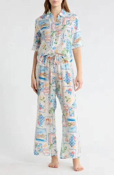 Abound Swim Cover-up Shirt & Shorts In Multi