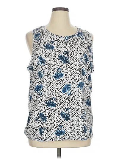 Pre-owned Abound Tank Top Blue Halter Neckline Tops