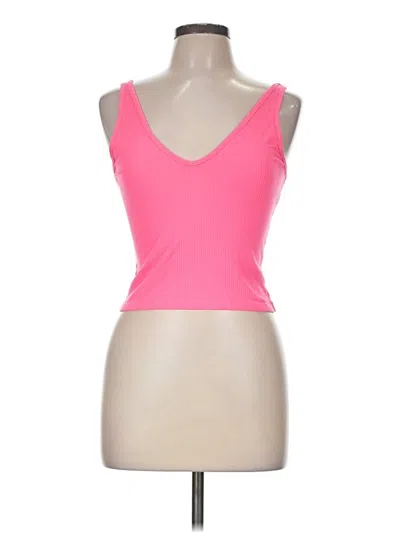 Pre-owned Abound Tank Top Pink Plunge Neckline Tops