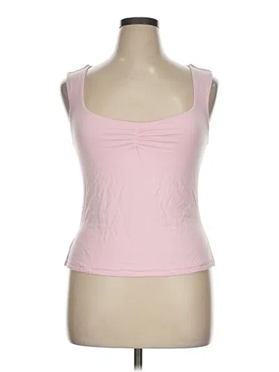 Pre-owned Abound Tank Top Pink Sweetheart Neckline Tops