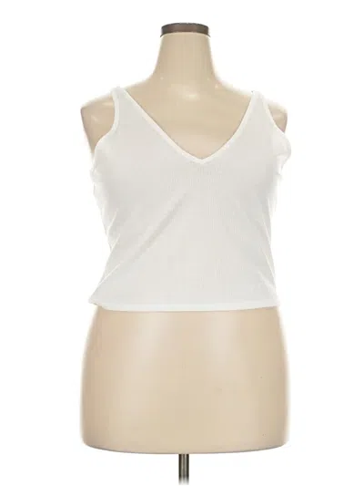 Pre-owned Abound Tank Top White Strapless Neckline Tops