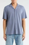 Abound Thermal Knit Camp Shirt In Blue
