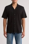 Abound Thermal Knit Camp Shirt In Black
