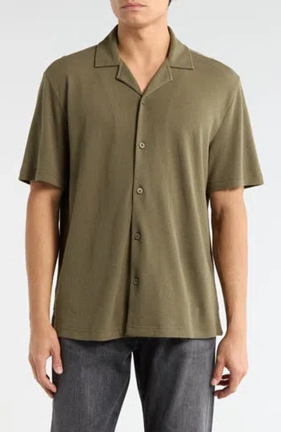 Abound Thermal Knit Camp Shirt In Multi