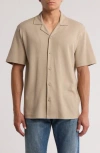 Abound Thermal Knit Camp Shirt In Neutral