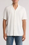 Abound Thermal Knit Camp Shirt In White