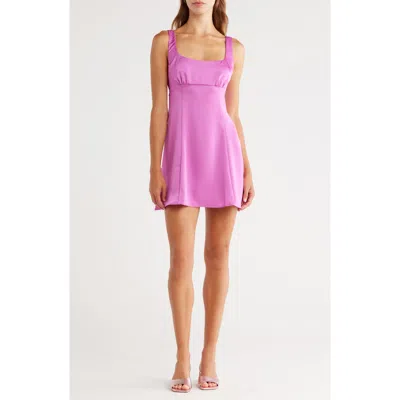 Abound Tie Back Satin Minidress