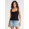 Abound Tie Back Tank In Black