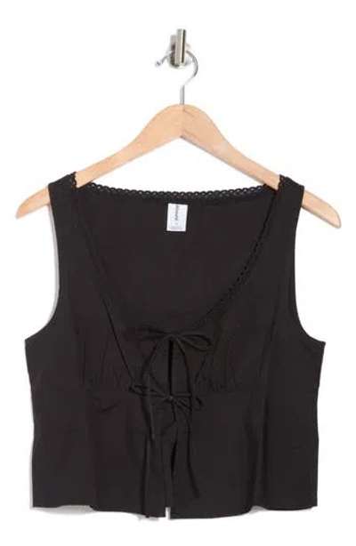 Abound Tie Front Cotton Tank Top
