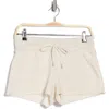 Abound Tie Waist Fleece Shorts In Beige Oatmeal Light Heather
