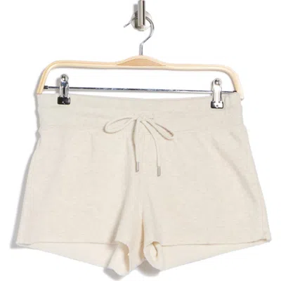 Abound Tie Waist Fleece Shorts In Beige Oatmeal Light Heather