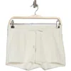 Abound Tie Waist Fleece Shorts In Ivory