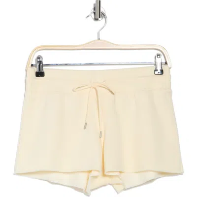 Abound Tie Waist Fleece Shorts In Ivory Gleam