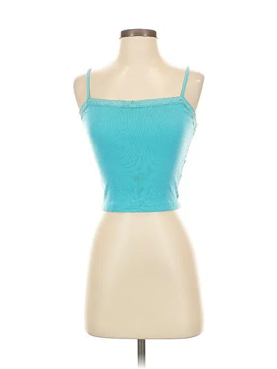 Pre-owned Abound Tube Top Teal Strapless Neckline Tops In Blue