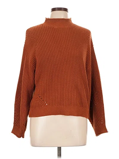 Pre-owned Abound Turtleneck Sweater In Brown