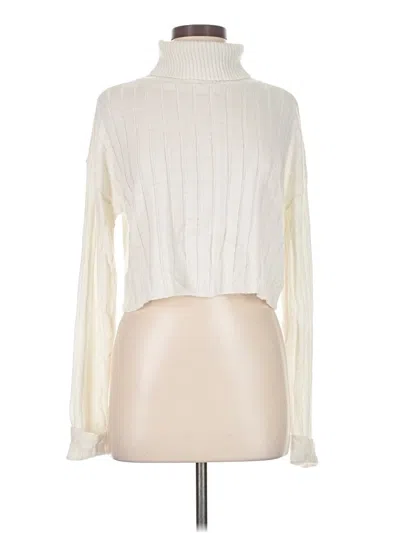 Pre-owned Abound Turtleneck Sweater In White