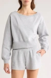Abound V-neck Crop Sweatshirt In Gray