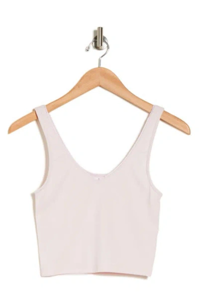 Abound V-neck Organic Cotton Blend Crop Tank Top In Neutral