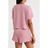 Abound Waffle Knit Short Pajama In Pink