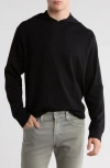 Abound Waffle Knit Thermal Hoodie In Black