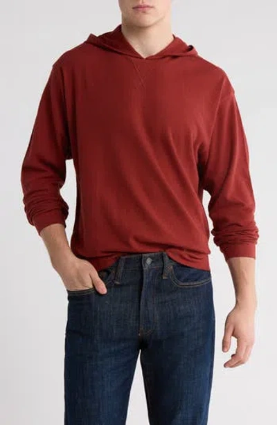 Abound Waffle Knit Thermal Hoodie In Burgundy