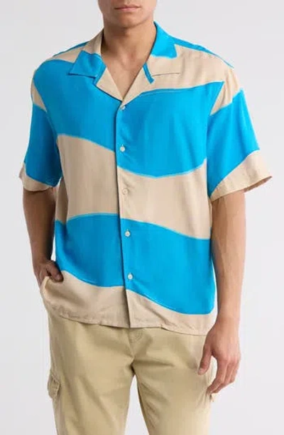 Abound Wavy Stripe Camp Shirt