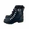Abound Women Victor Vegan Leather Combat Boots In Black In Black