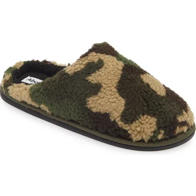 Abound Quinn Smiley Slipper In Green Camo