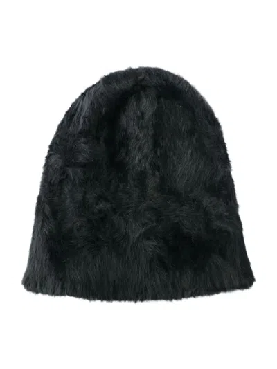 About Angora Beanie In Black
