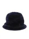 About Angora Hat In Blue