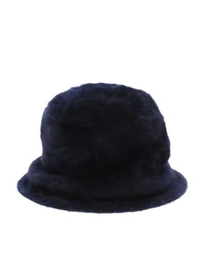 About Angora Hat In Blue