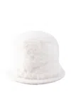 About Angora Hat In White