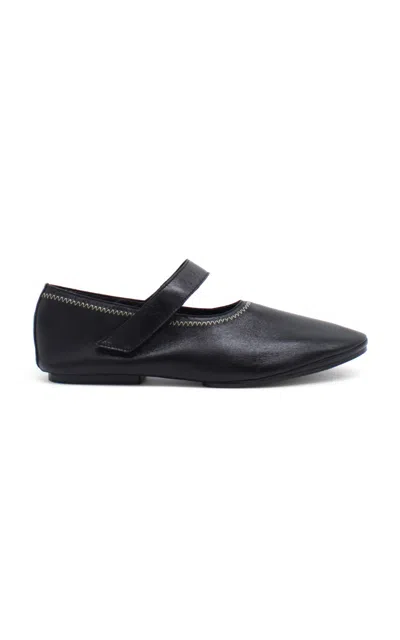 About Arianne Martino Leather Mary Jane Flats In Multicolor