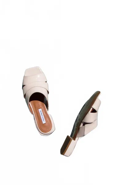 About Arianne Women's Sybille Vegan Flat Sandal In Jasmine In Red