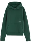 About Blank Box Logo-print Hooded Cotton Sweatshirt In Green