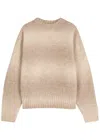 About Blank Ombré Brushed Crewneck Knitted Jumper