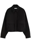 About Blank Padded Cropped Twill Jacket In Black