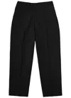 About Blank Straight-leg Woven Trousers In Black