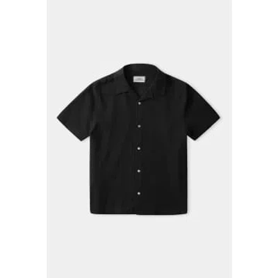 About Companions Eco Crepe Black Kuno Shirt