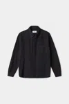 About Companions M Black Eco Flannel Melange Ken Shirt In Black